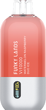 Funky Lands Vi10000 одноразовый POD "Watermelon Raspberry Duo Ice / Арбуз Малина Лед" 20мг.
